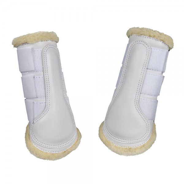 Brushing Boots – Fleece Lined-Set of 2-White