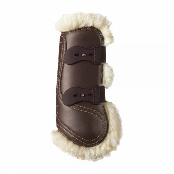 Horse Sheepskin Leather Tendon Boots Elastic
