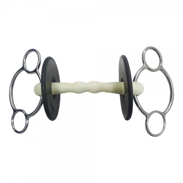 3-Rings Snaffle Bit With Mint Flavoring