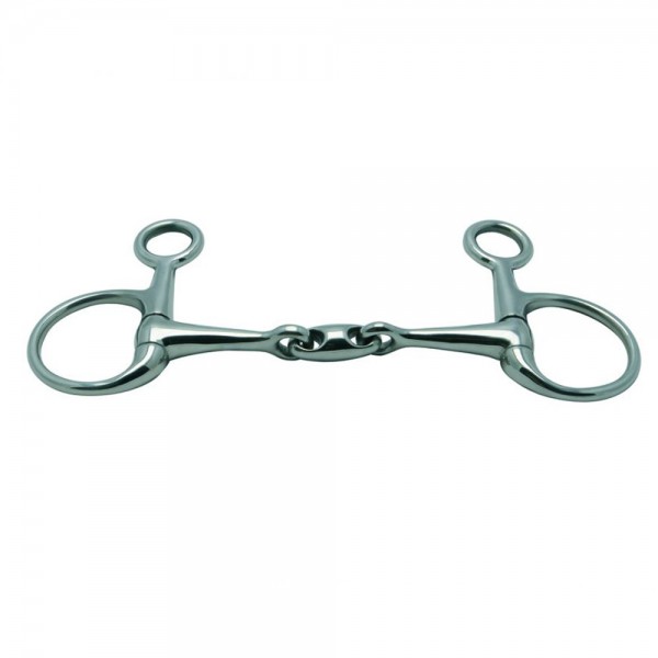 Metalab Baucher Double Jointed 16 MM Oval Link Eggbutt Snaffle