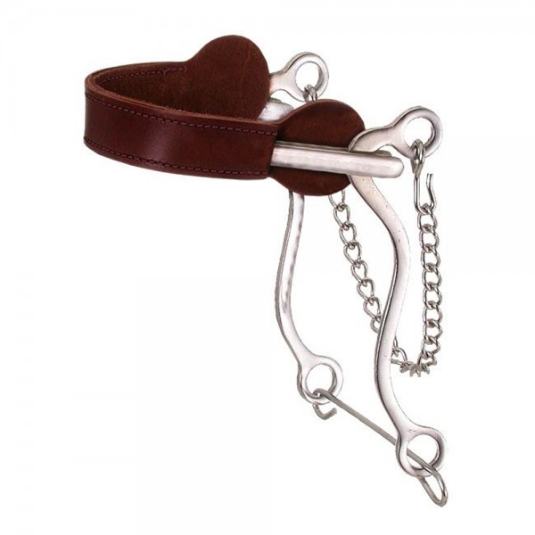 Kelly Silver Star Leather Nose Hackamore With Cable Center