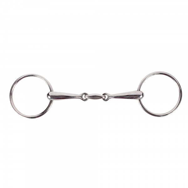 HORZE DOUBLE-JOINTED LOOSE RING SNAFFLE