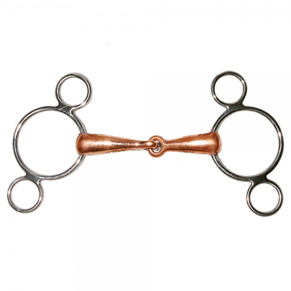Continental Gag Bit 3 Rings Stainless Steel