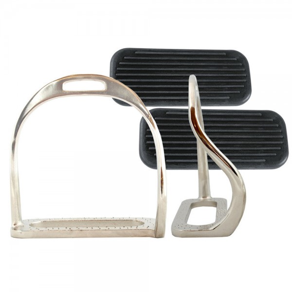 Safety Stirrups Nickel Plated With Treads